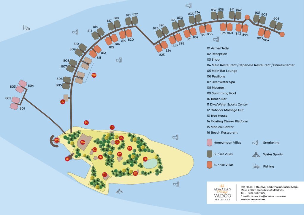 Adaaran Prestige Vadoo resort island, South Malé Atoll, Maldives
