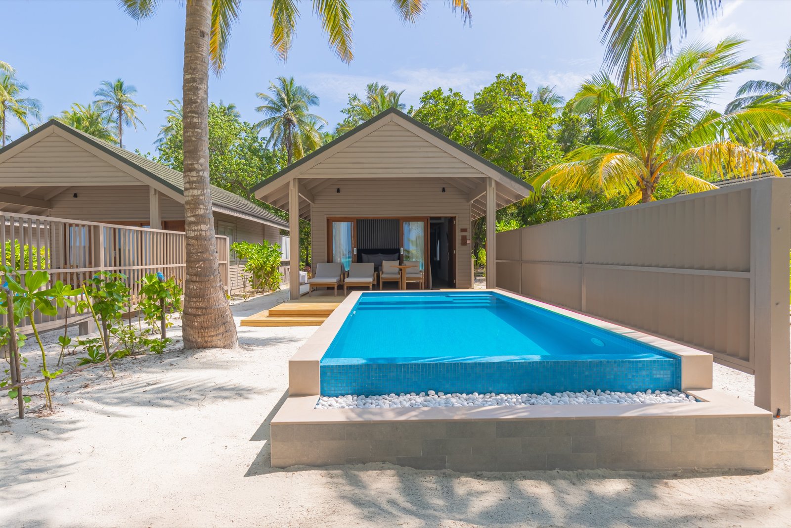Beach Pool Villa exterior, Meeru Maldives Resort Island
