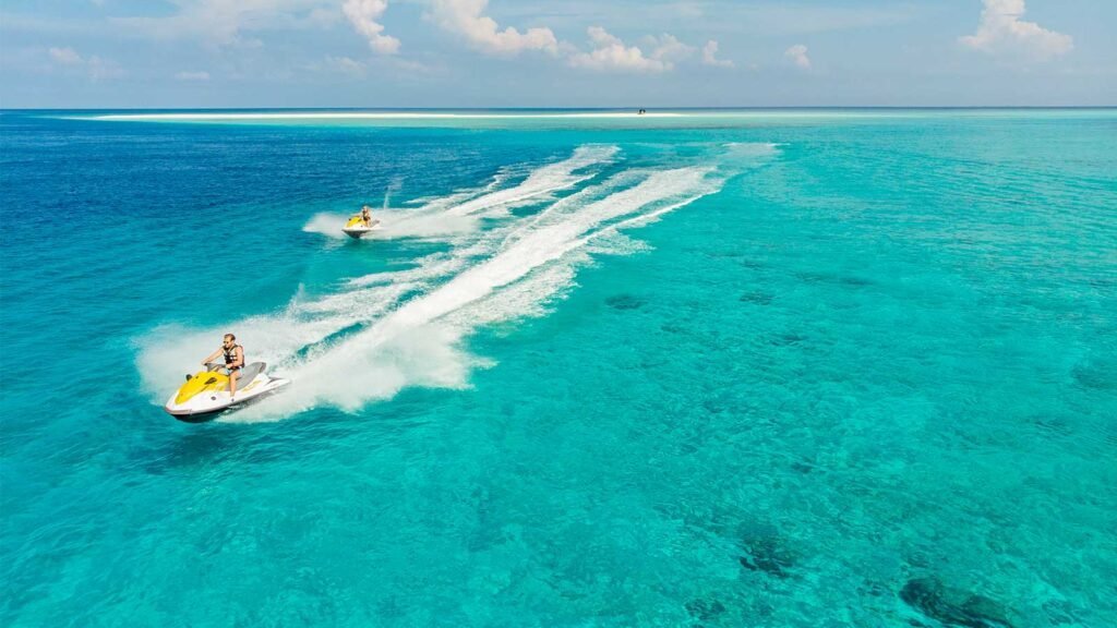 Jet-ski watersports, Hurawalhi Island Resort