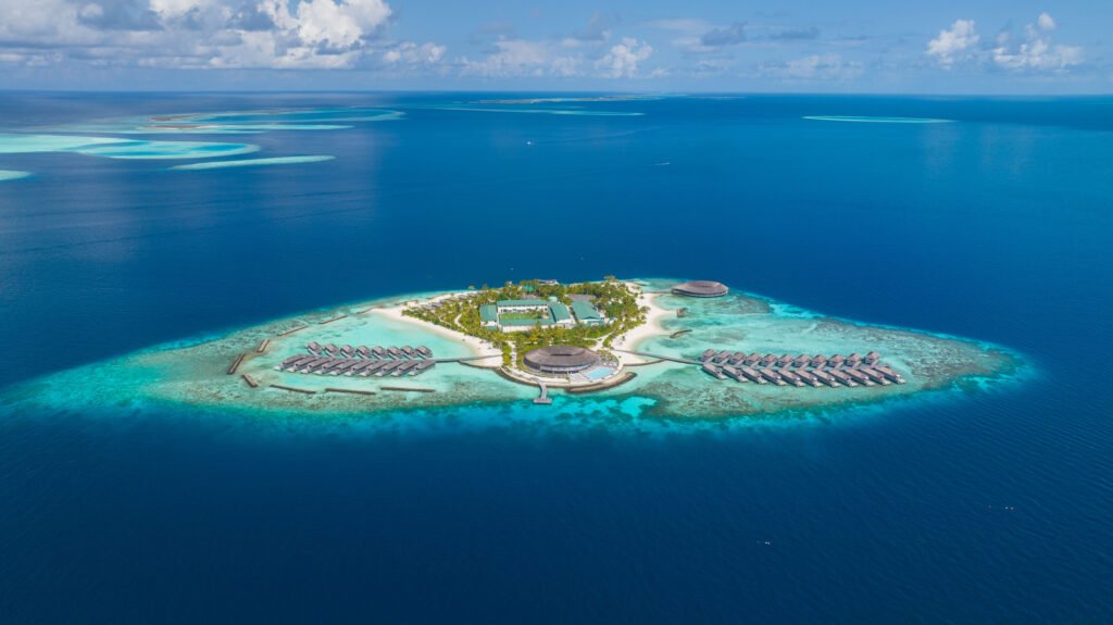 Aerial view of Kagi Maldives Resort & Spa, North Malé Atoll