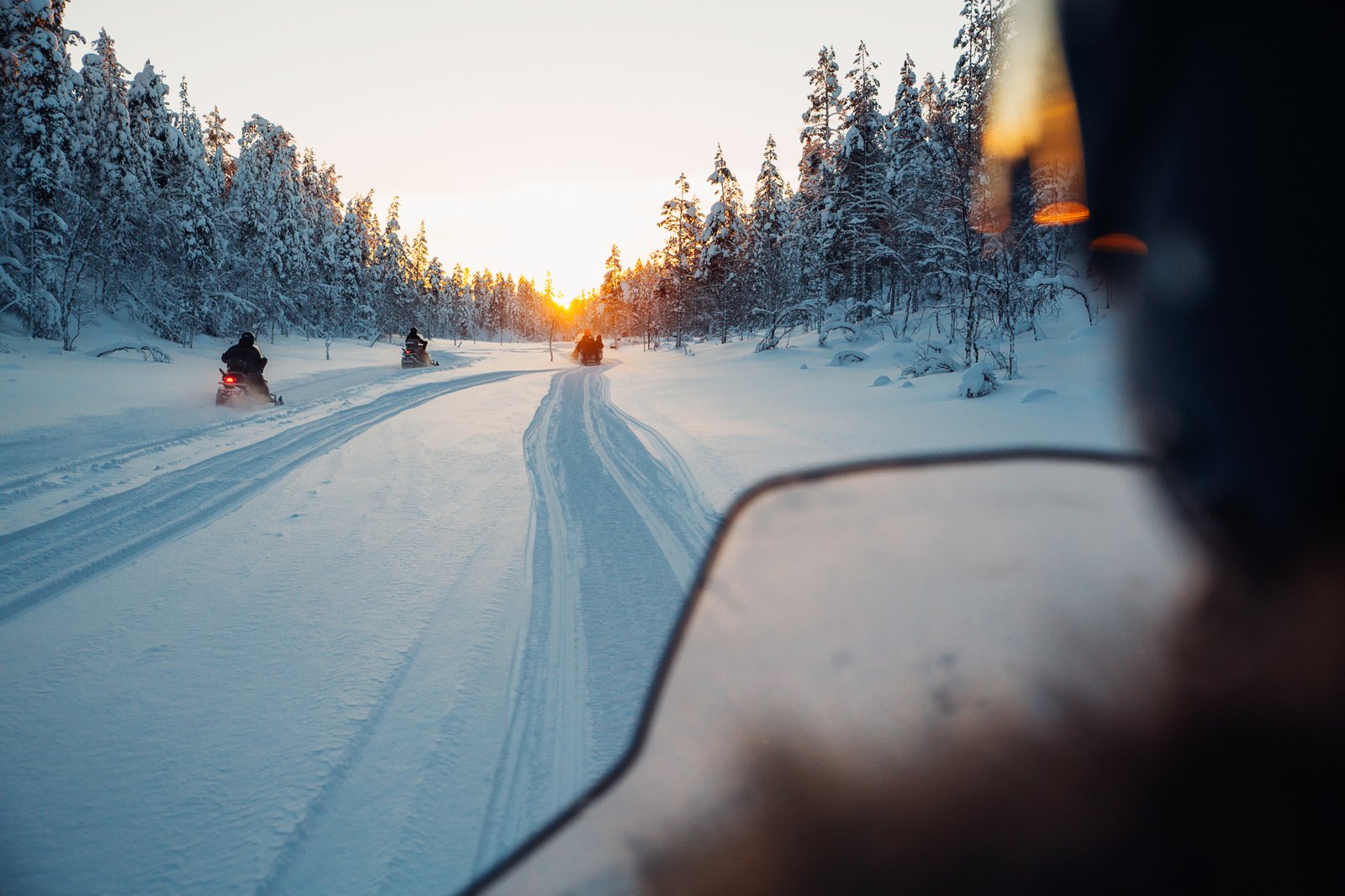 Snowmobile safari at Kakslauttanen Arctic Resort