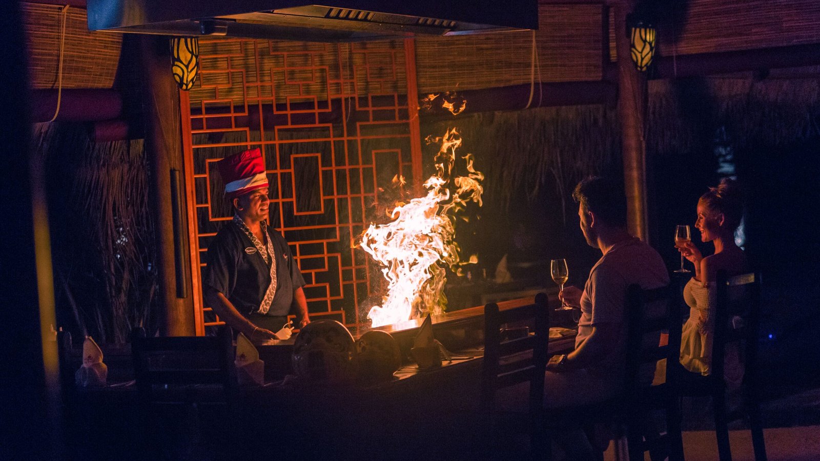 The Far East teppanyaki dining, Kuredu Island Resort & Spa