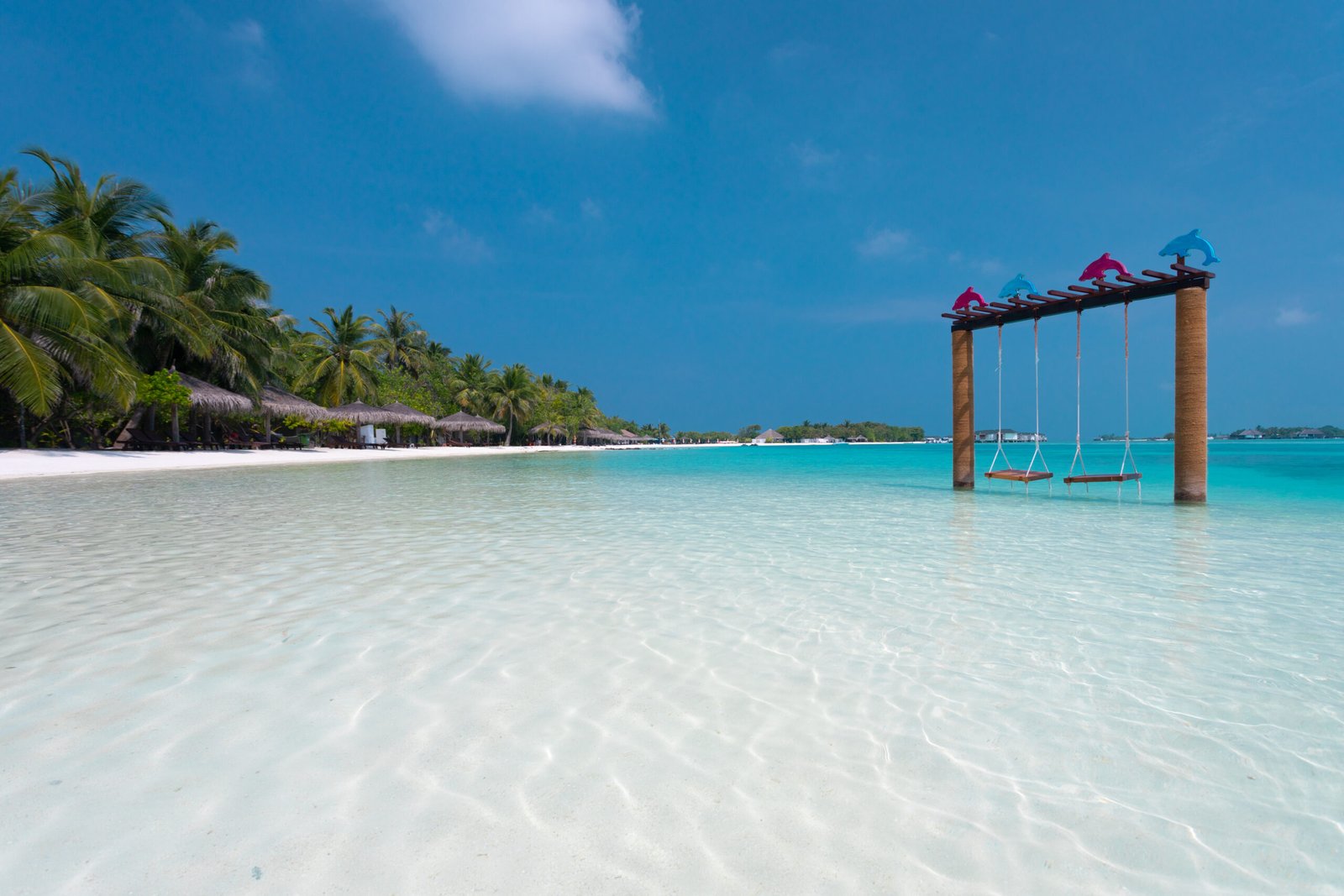 Lagoon swing at Cinnamon Dhonveli Maldives, North Malé Atoll