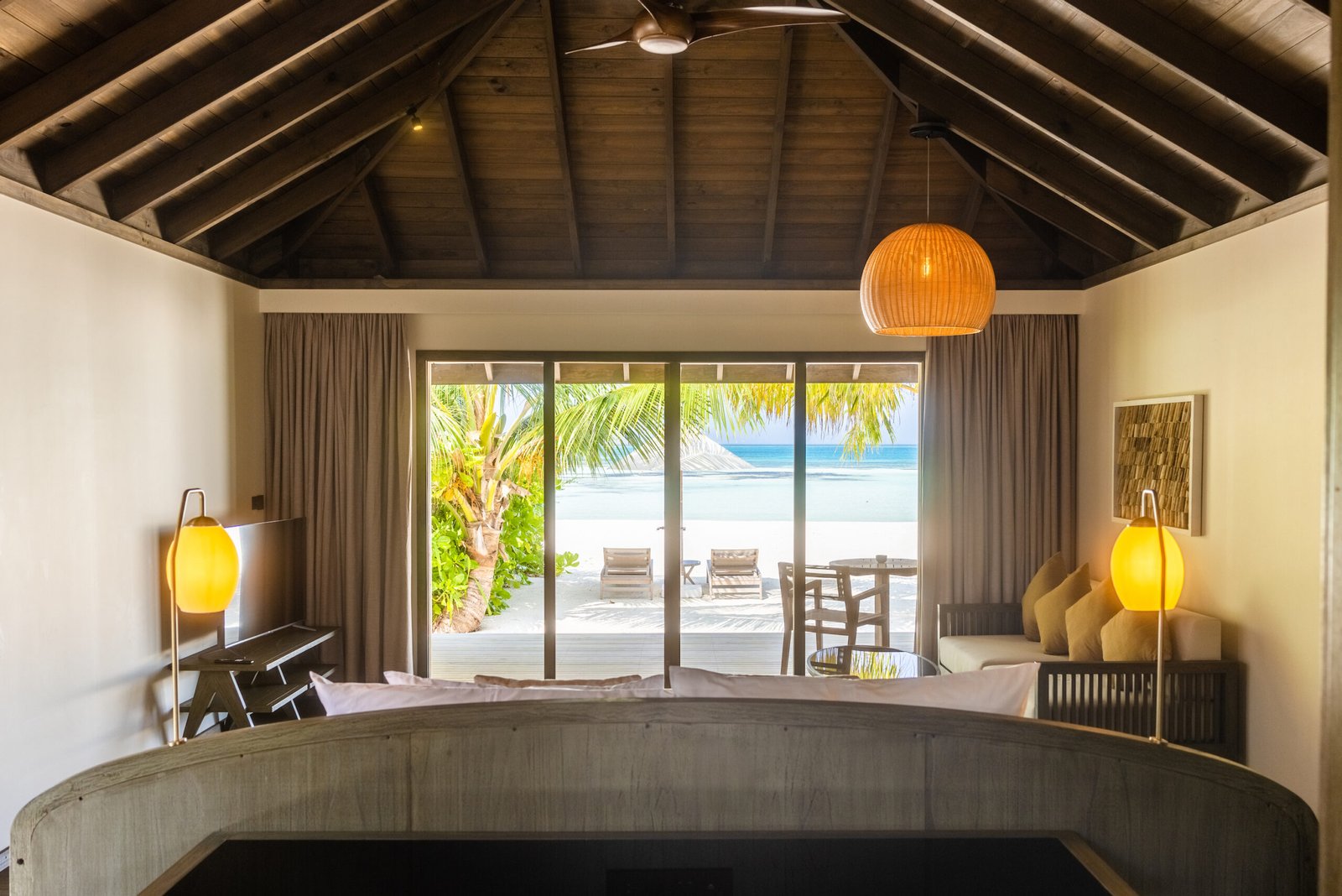 Mabin Beach Villa interior, Jawakara Islands Maldives