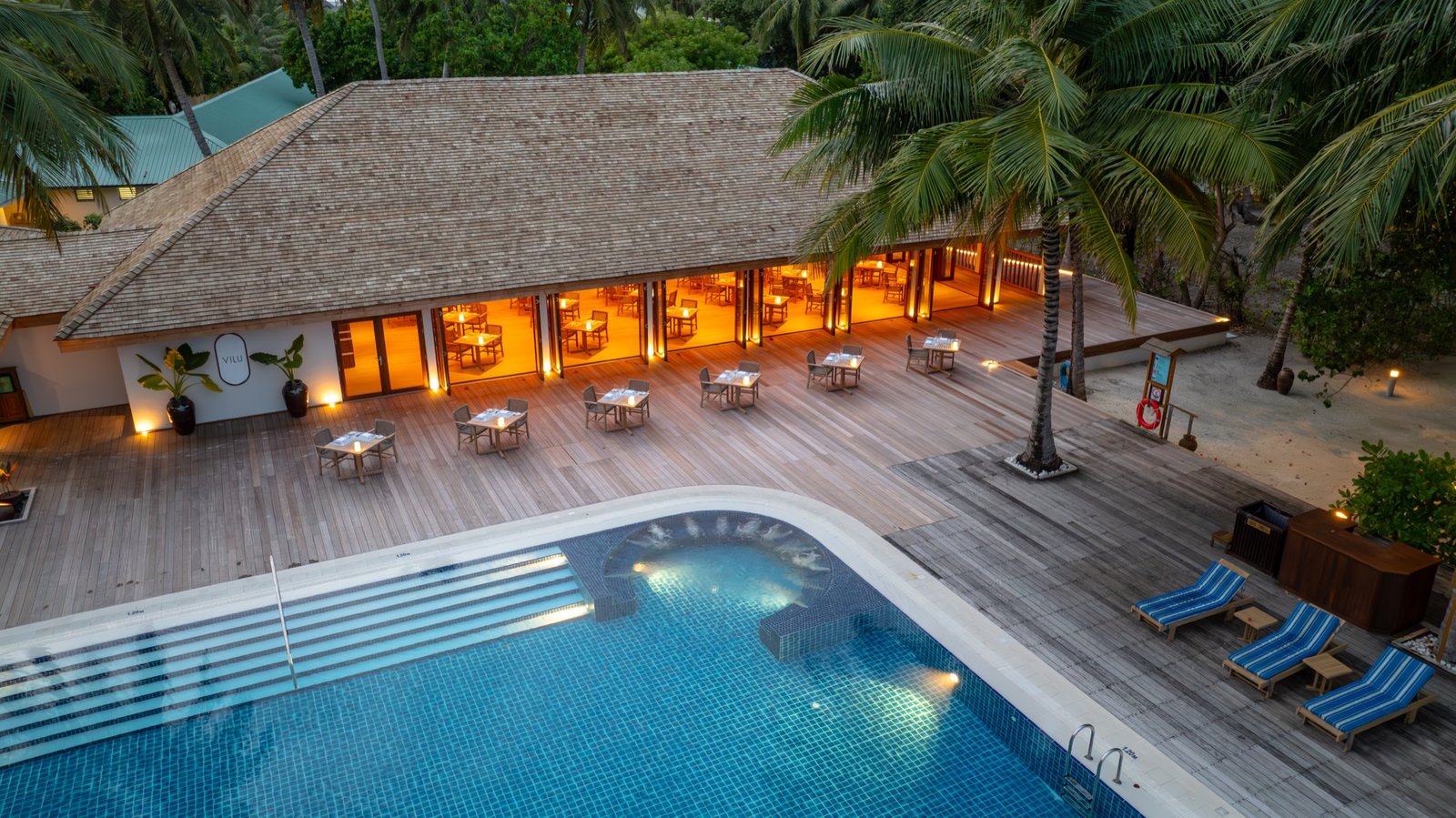 Vilu Mediterranean Kitchen exterior, Meeru Maldives Resort Island