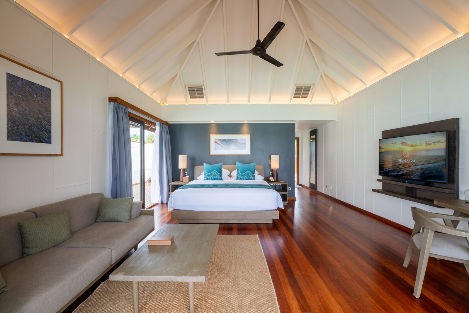 Sunset Ocean Villa interior, Veligandu Maldives Resort Island