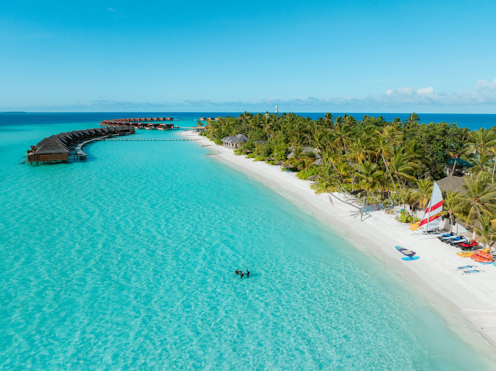 Beach at Veligandu Maldives Resort Island, Maldives