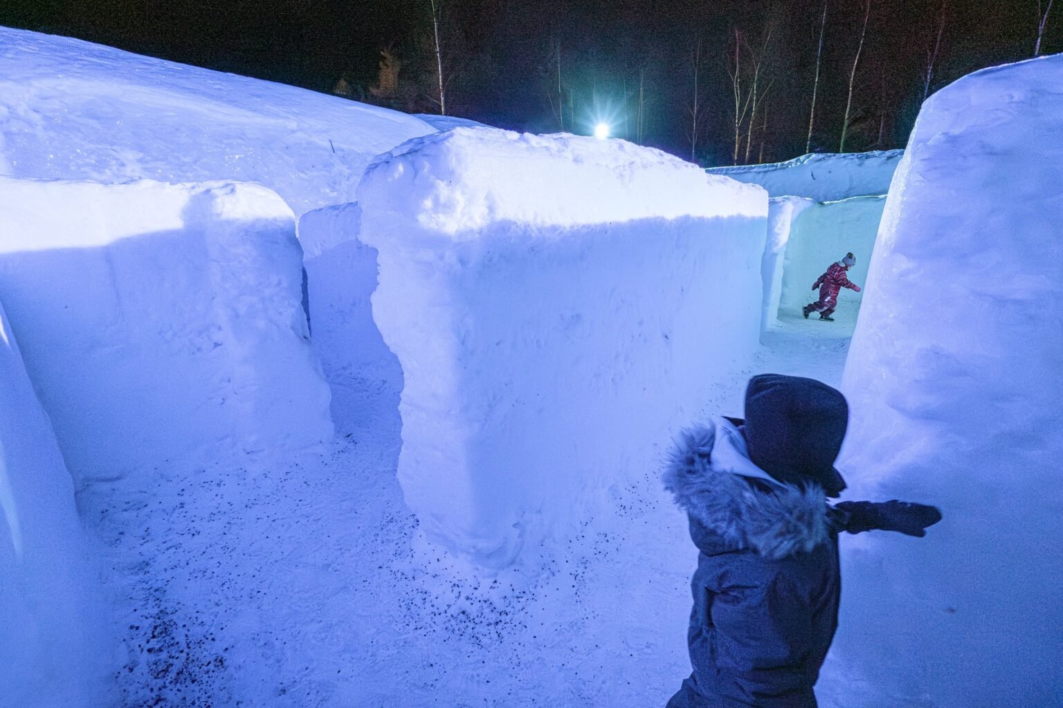 The snow labyrinth at Snowman World, Santa Claus Village, Rovaniemi