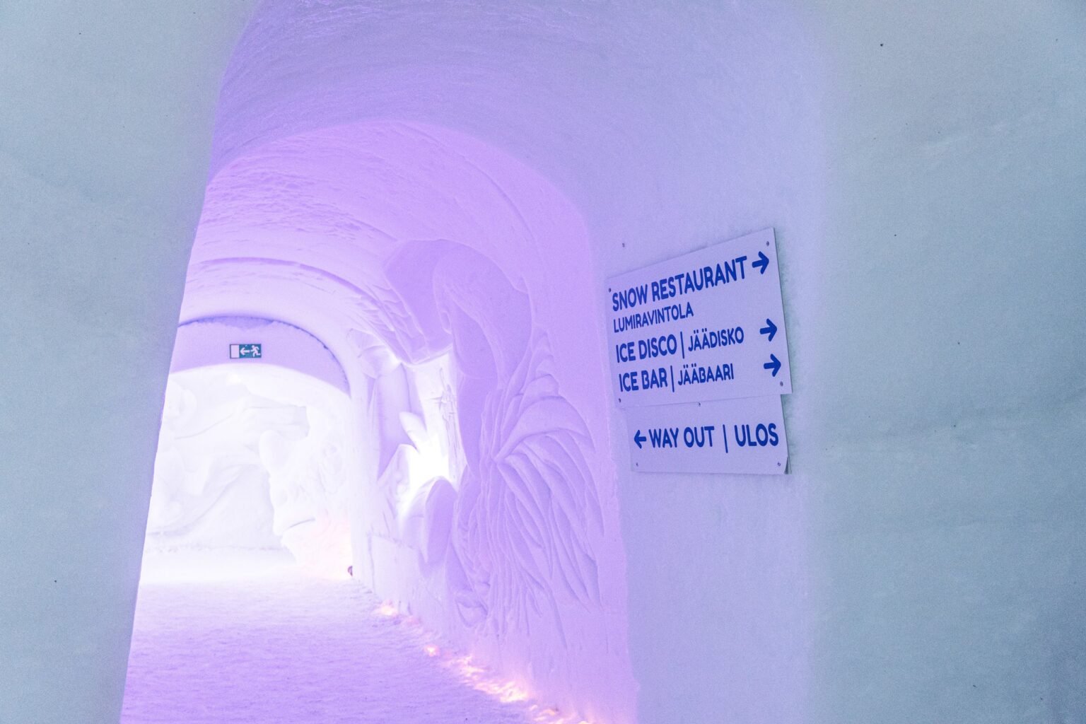 The Ice Bar at Snowman World, Santa Claus Village, Rovaniemi — Snowman World's own Ice Bar, not the snow hotel's