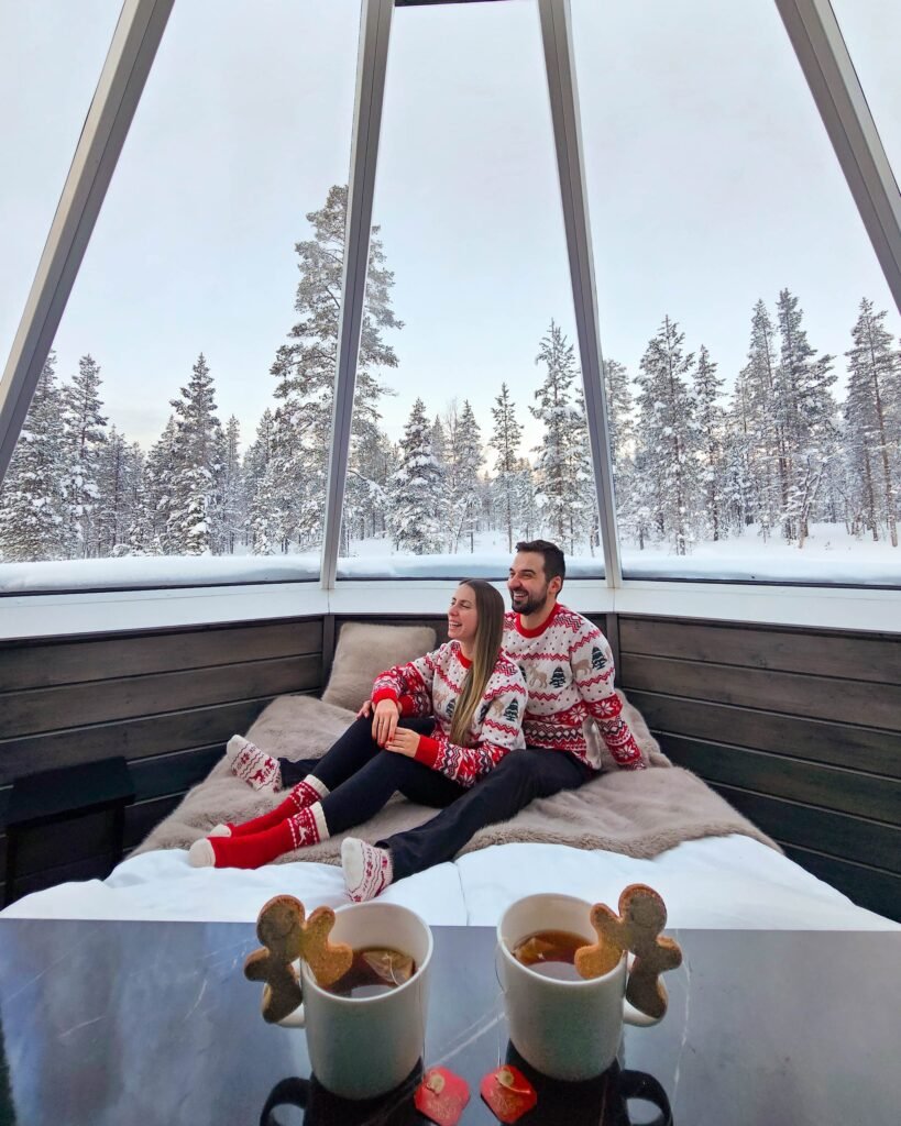 The glass-roof Aurora Cabin