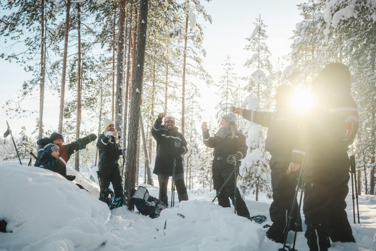Snowshoeing at Santa Claus Holiday Village