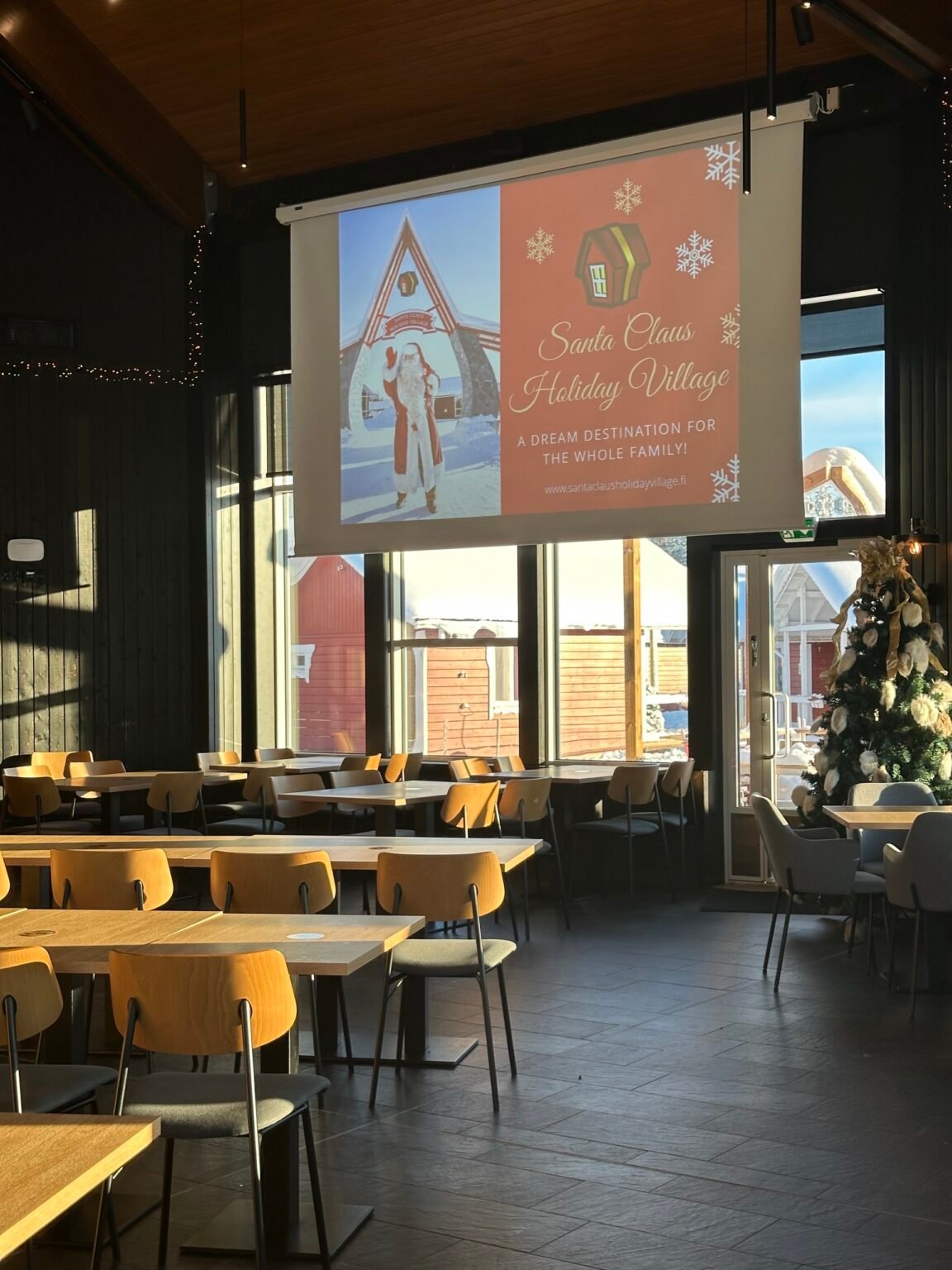 Santa's Cuisine conference space at Santa Claus Holiday Village