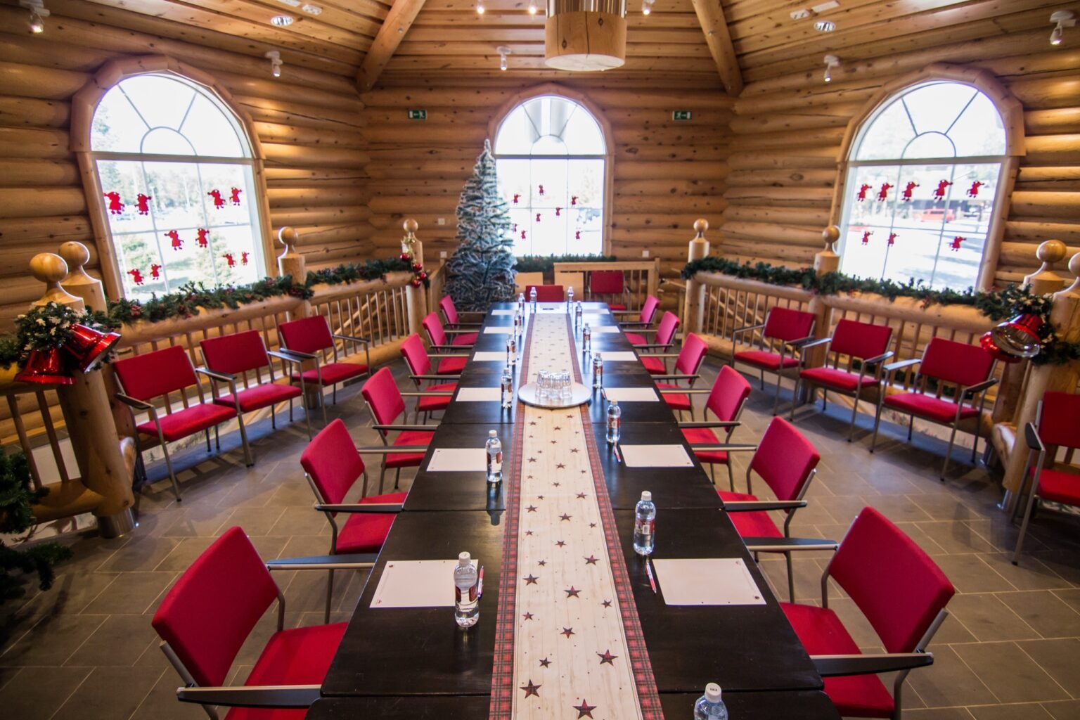 Santa's Tower meeting space at Santa Claus Holiday Village