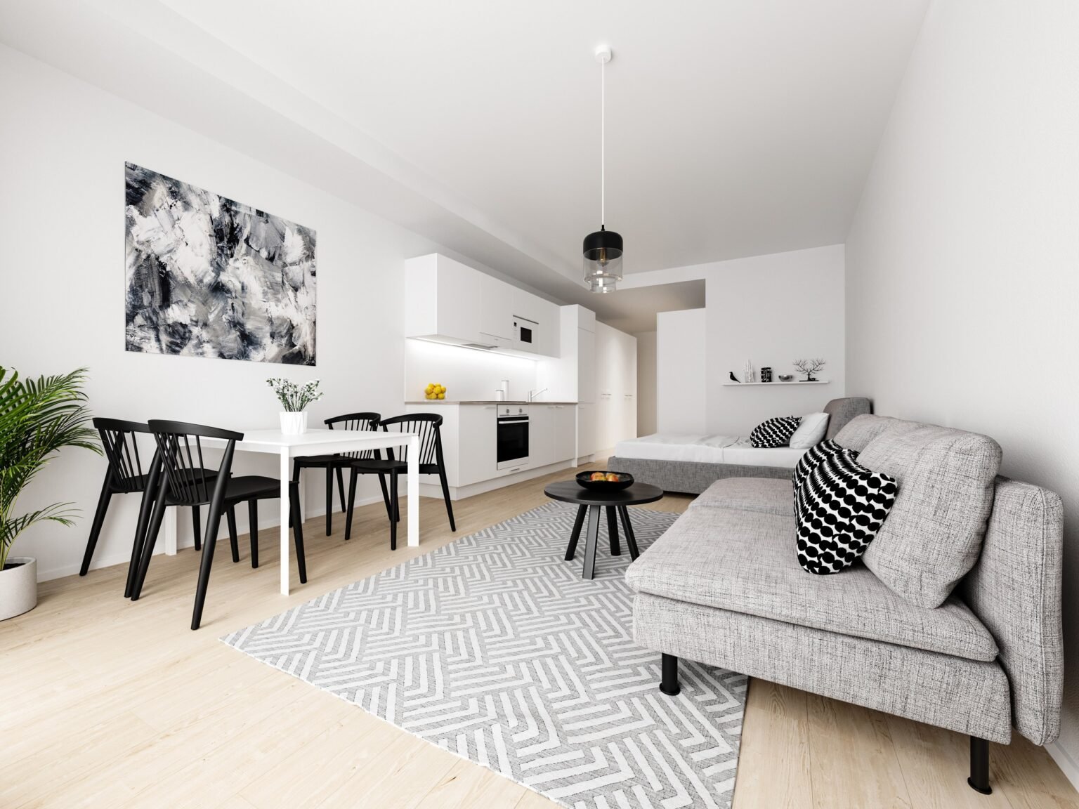 Artist's impression of a suite interior at Santa Claus Elves Hotel, Santa Claus Village, Rovaniemi