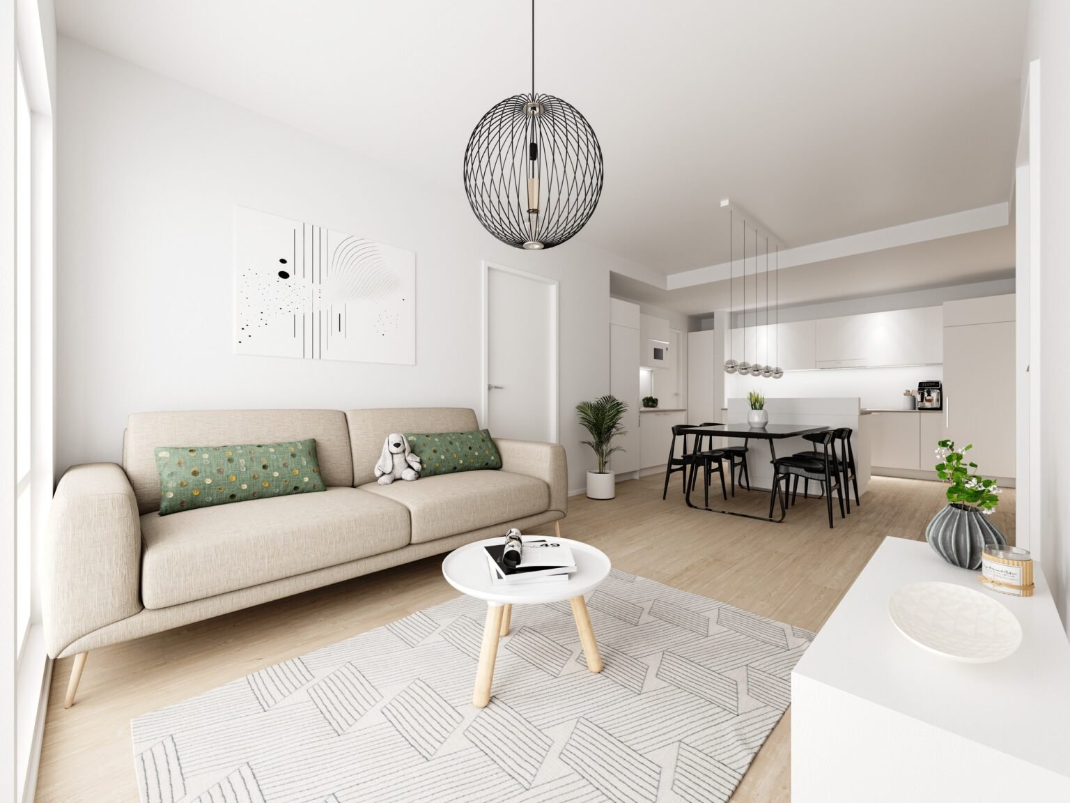 Artist's impression of a suite interior at Santa Claus Elves Hotel, Santa Claus Village, Rovaniemi