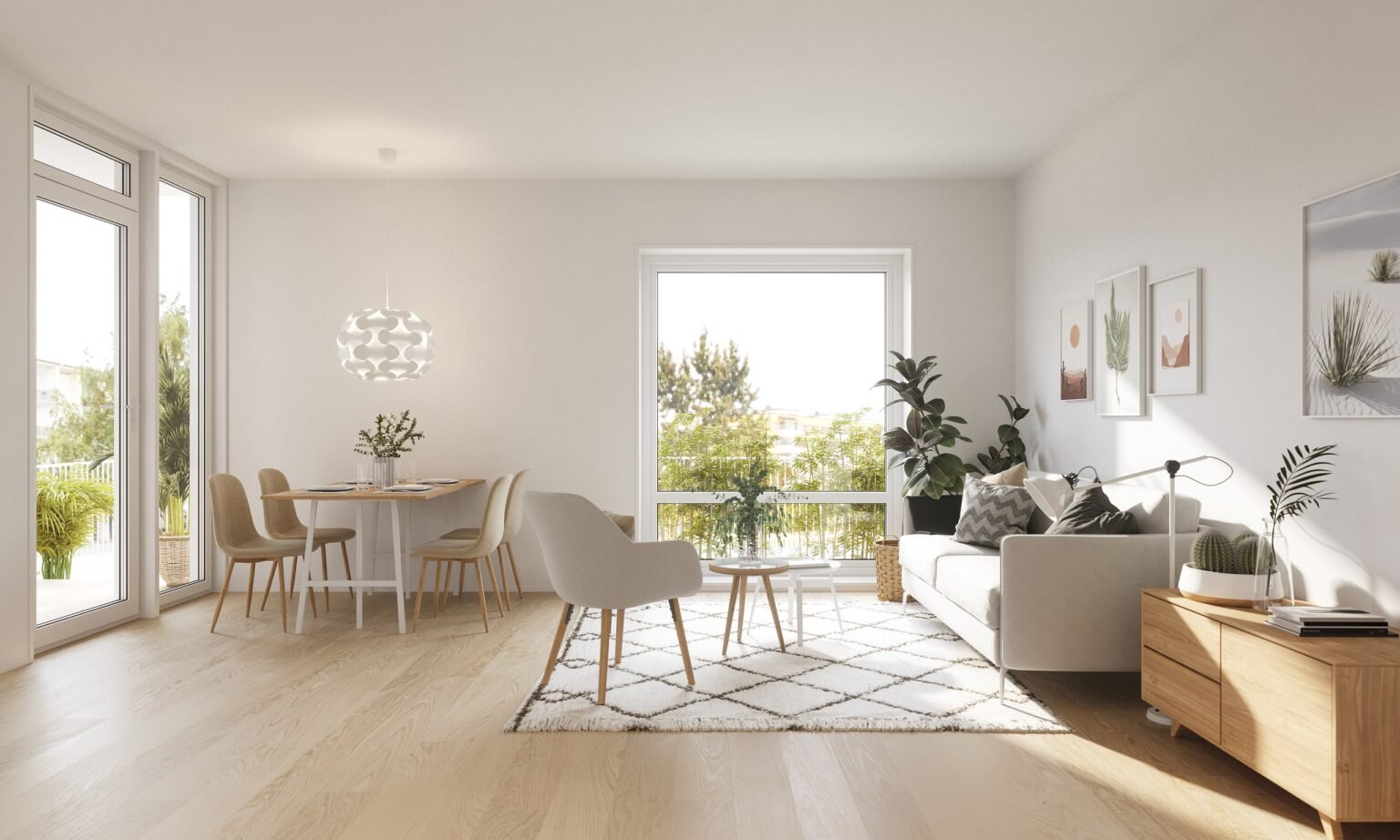 Artist's impression of a suite interior at Santa Claus Elves Hotel, Santa Claus Village, Rovaniemi