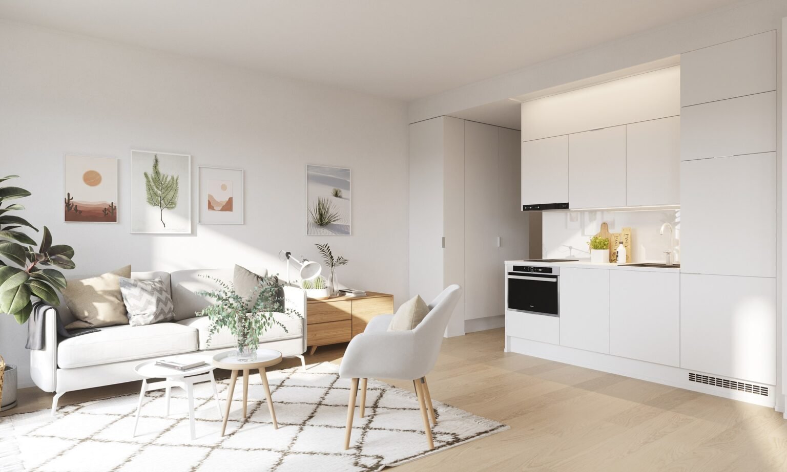 Artist's impression of a suite interior at Santa Claus Elves Hotel, Santa Claus Village, Rovaniemi