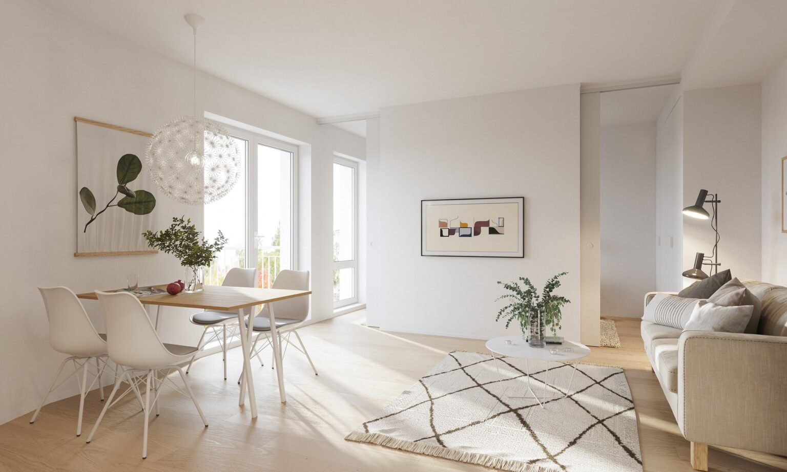 Artist's impression of a suite interior at Santa Claus Elves Hotel, Santa Claus Village, Rovaniemi