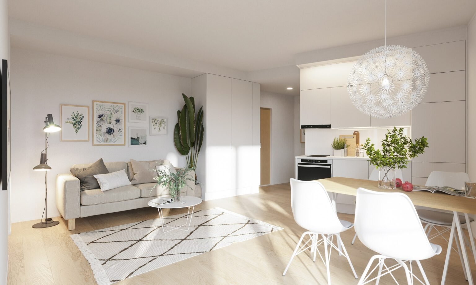 Artist's impression of a suite interior at Santa Claus Elves Hotel, Santa Claus Village, Rovaniemi