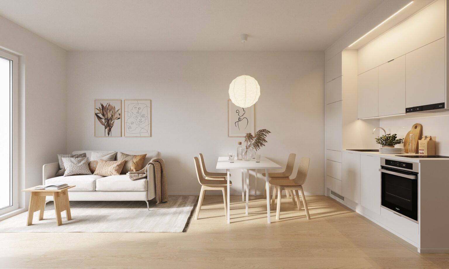 Artist's impression of a suite interior at Santa Claus Elves Hotel, Santa Claus Village, Rovaniemi