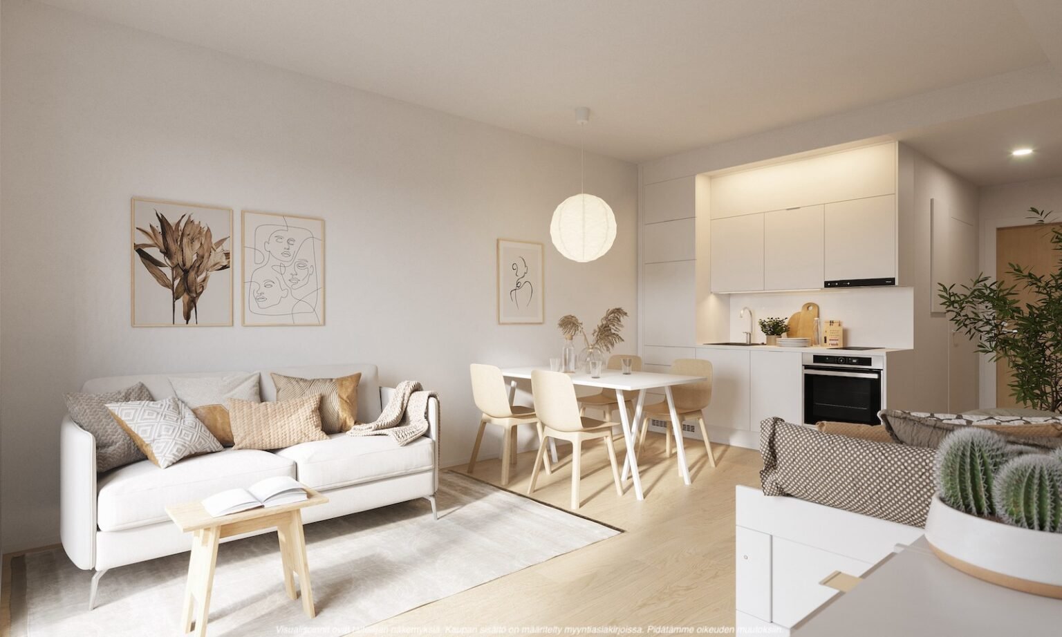 Artist's impression of a suite interior at Santa Claus Elves Hotel, Santa Claus Village, Rovaniemi