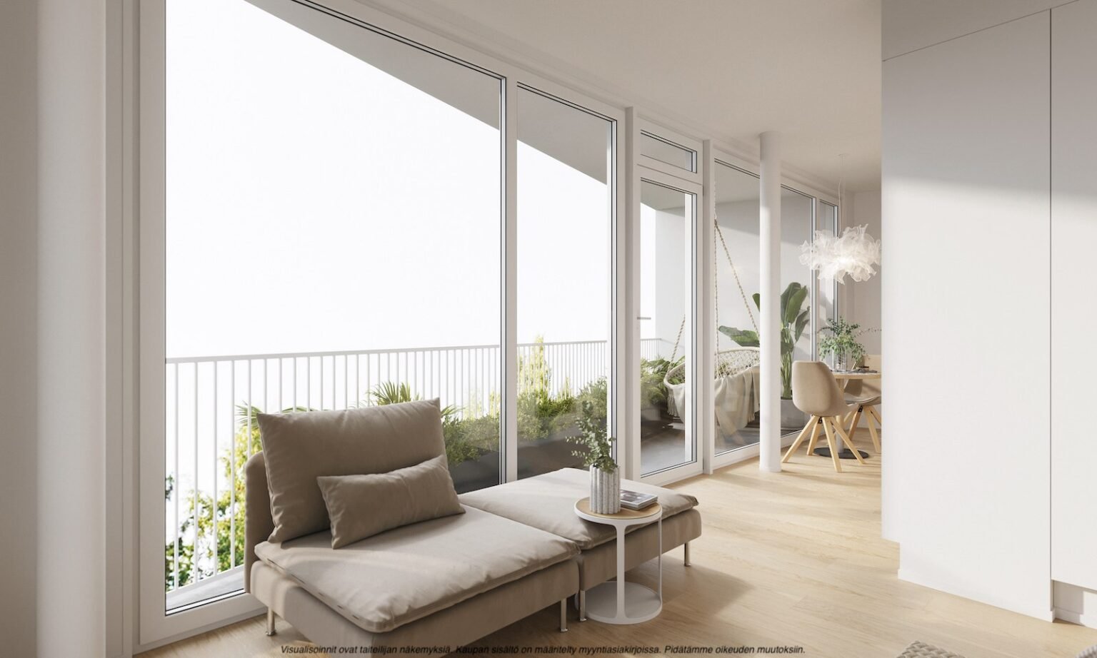 Artist's impression of a suite interior at Santa Claus Elves Hotel, Santa Claus Village, Rovaniemi